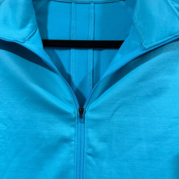 Women's Blue Under Armour half zip long sleeve shirt LARGE - Picture 10 of 10